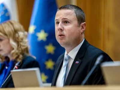 Žan Mahnič2.6.2026 - predstavitev kandidata za ministra za notranje zadeve in javno upravo Francija Matoza pred pristojnim odborom DZFoto: Luka Cjuha