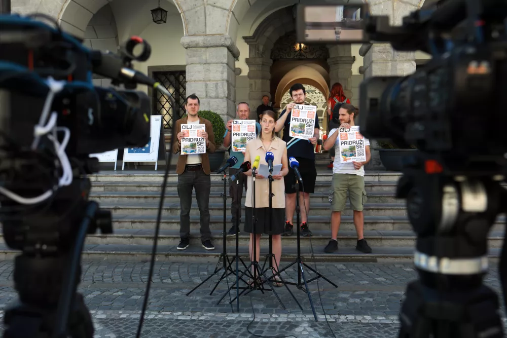 12.06.2026 -tiskovna konferenca CILJ, začetek referendumske kampanjeFoto: Tomaž Skale