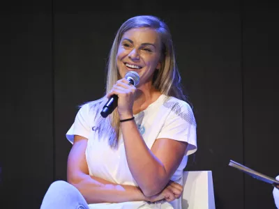 Barbara Lazović  - 24.08.2023 - Rokometni klub RK Krim Mercator &ndash; rokometa&scaron;ice - predstavitev ekipe pred novo sezono 2023/24 - krimovke //FOTO: Nik Erik Neubauer