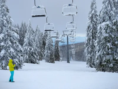 Rogla.<br>Prvi novoletni dan so nekateri izkoristili za obisk Rogle.<br>Foto: STA