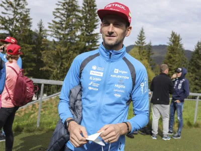 Jakov Fak- 04.10.2022 &ndash; Smučarska zveza Slovenije (SZS) - uradna predstavitev smučarskih reprezentanc pred zimsko sezono 2022/23. //FOTO: Jaka Gasar