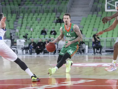 - 14.12.2022 &ndash; ko&scaron;arka - Cedevita Olimpija: Brescia, evropski pokal, 8. krog: //FOTO: Jaka Gasar