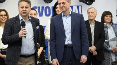 Gibanje SvobodaRobert GolobTomaž Vesel- 6.04.2024 &ndash; 1. festival SVOBODE, Zbilje.  //FOTO: Nik Erik Neubauer