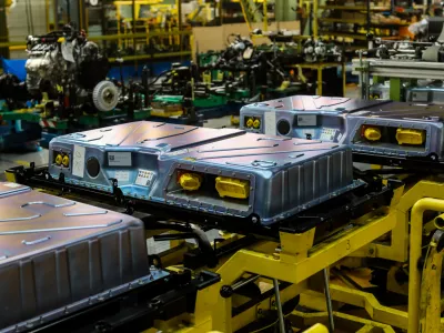 Baterija za električni avto - 04.06.2020 - REVOZ d.d., podjetje za proizvodnjo in komercializacijo avtomobilov Novo mesto &ndash; proizvodnja renaultovih modelov clio in twingo ter električnega smart forfour EQ //FOTO: Bojan VelikonjaOPOMBA: INTERVJU OBJEKTIV 2020