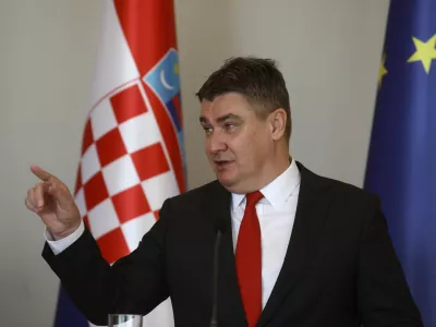 hrva&scaron;ki predsednik Zoran Milanović- 01.02.2023 &ndash; ZAGREB &ndash; prvi obisk slovenske predsednice republike na Hrva&scaron;kem &ndash; srečanje s hrva&scaron;kim predsednikom Zoranom Milanovićem, //FOTO: Luka Cjuha