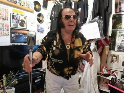 Elvis Presley fan club Slovenija, Vrtovče, Oskar Trobec, glasba, oboževalci / Foto: Nata&scaron;a Bucik Ozebek