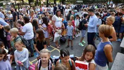 Začetek &scaron;olskega leta. / Foto: Jaka Gasar