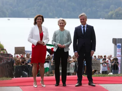 - Ur&scaron;ula Von Der Lyen. 02.09.2024. Blejski strate&scaron;ki forum. Foto:Bojan Velikonja