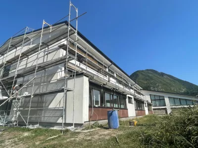 Zaradi obnove &scaron;ole po požaru ostaja zaprt celotni del predmetne stopnje z vsemi pripadajočimi dvanajstimi učilnicami. F arhiv O&Scaron; Bistrica