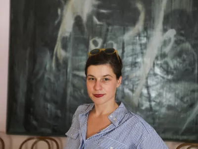 - 05.09-2024. - Monika Hercog, Hrva&scaron;ka pisateljica.//FOTO: Bojan Velikonja