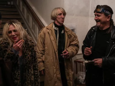 Katarina Čas, Emil Cerar- 28.12.2017 &ndash; snemanje novega celovečernega filma z naslovom Jaz sem Frenk, režiserja Metoda Pevca  /FOTO: Jaka Gasar