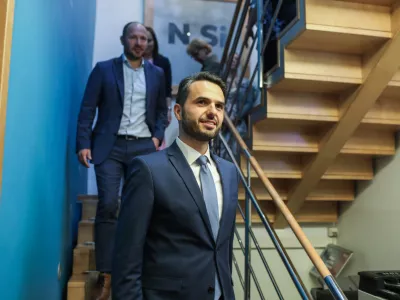 - Matej Tonin predsednik NSi.- 09.06.2024 - Evropske volitve 2024 - Volitve poslancev v Evropski parlament - &Scaron;tab NSi.  //FOTO: Bojan Velikonja