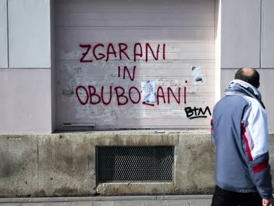 - 15.2.2024 - Recesija - grafit - rev&scaron;čina- simbolična fotografija. // FOTO: Nik Erik Neubauer