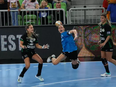 - Daria Dmitrieva- 23.09.2023 &ndash; rokomet - Krim Mercator: Ferencvaros, liga prvakinj, 3. krog: skupina B //FOTO: Bojan Velikonja