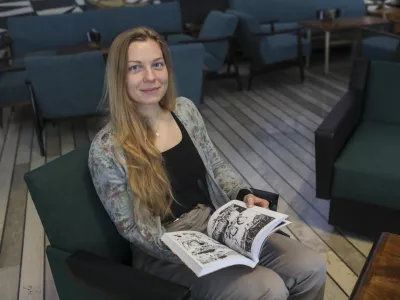 - 28.10.2022 &ndash; Katarina &Scaron;eme, vizualna umetnica &ndash; striparka //FOTO: Jaka Gasar