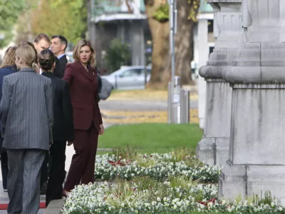 Osrednji namen obiska soproge ukrajinskega predsednika je udeležba na zasedanju&nbsp;ITF. Foto: Luka Cjuha