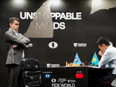 Ding Liren (Kitajska) in Jan Nepomnja&scaron;či (Rusija)